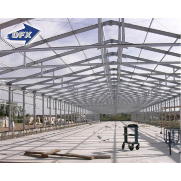 Parking lot made by low  price prefab hangar warehouse steel structure building house  workshop fabrication made in China